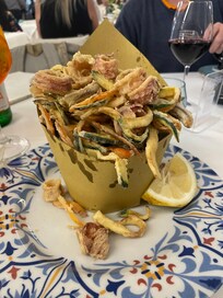 Dinner at Le Bontà Del Capo in Conca dei Marini