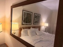 This mirror was oddly filthy. I say oddly because it’s so easy to just windex a mirror.