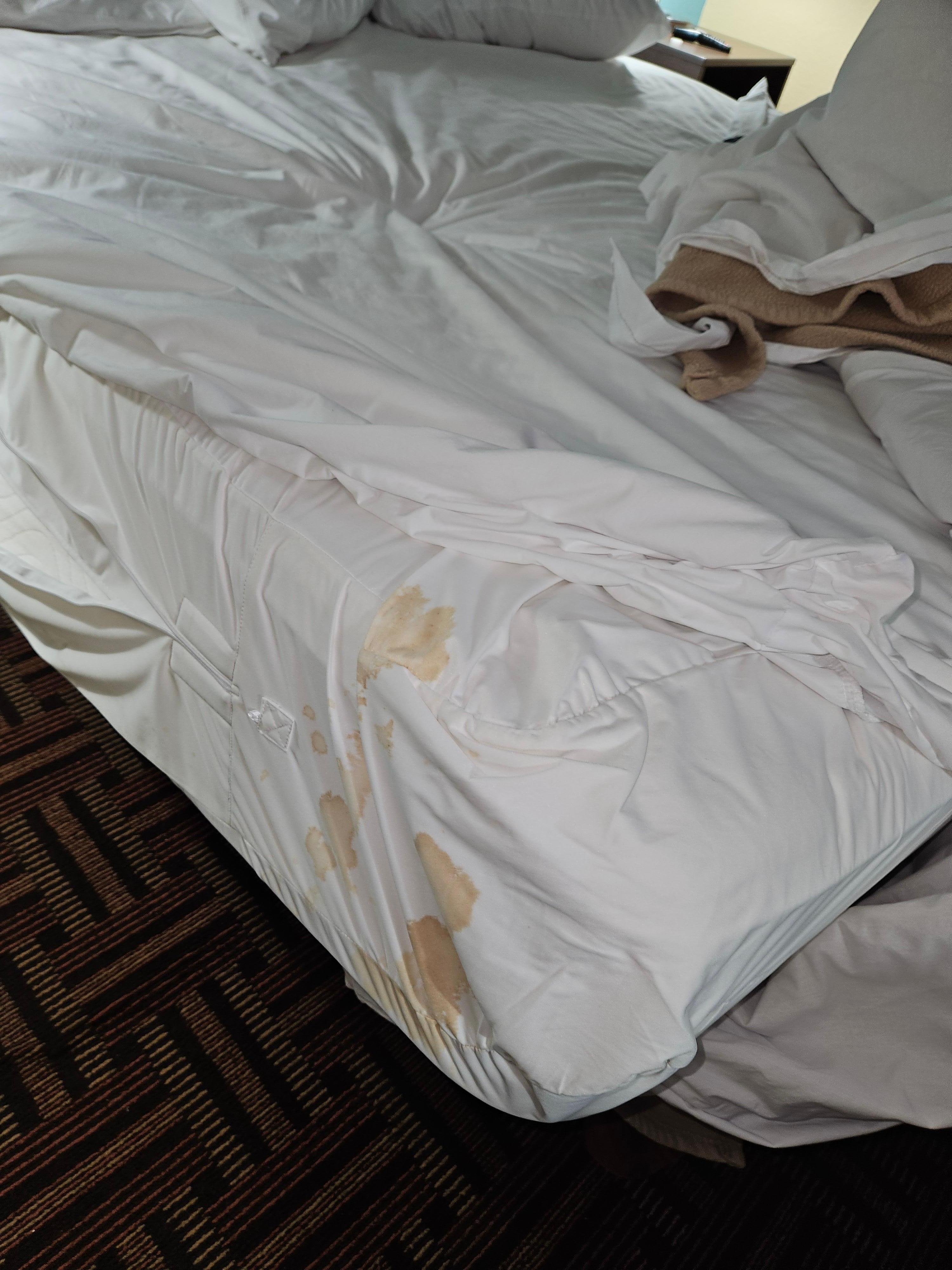 Stained sheets