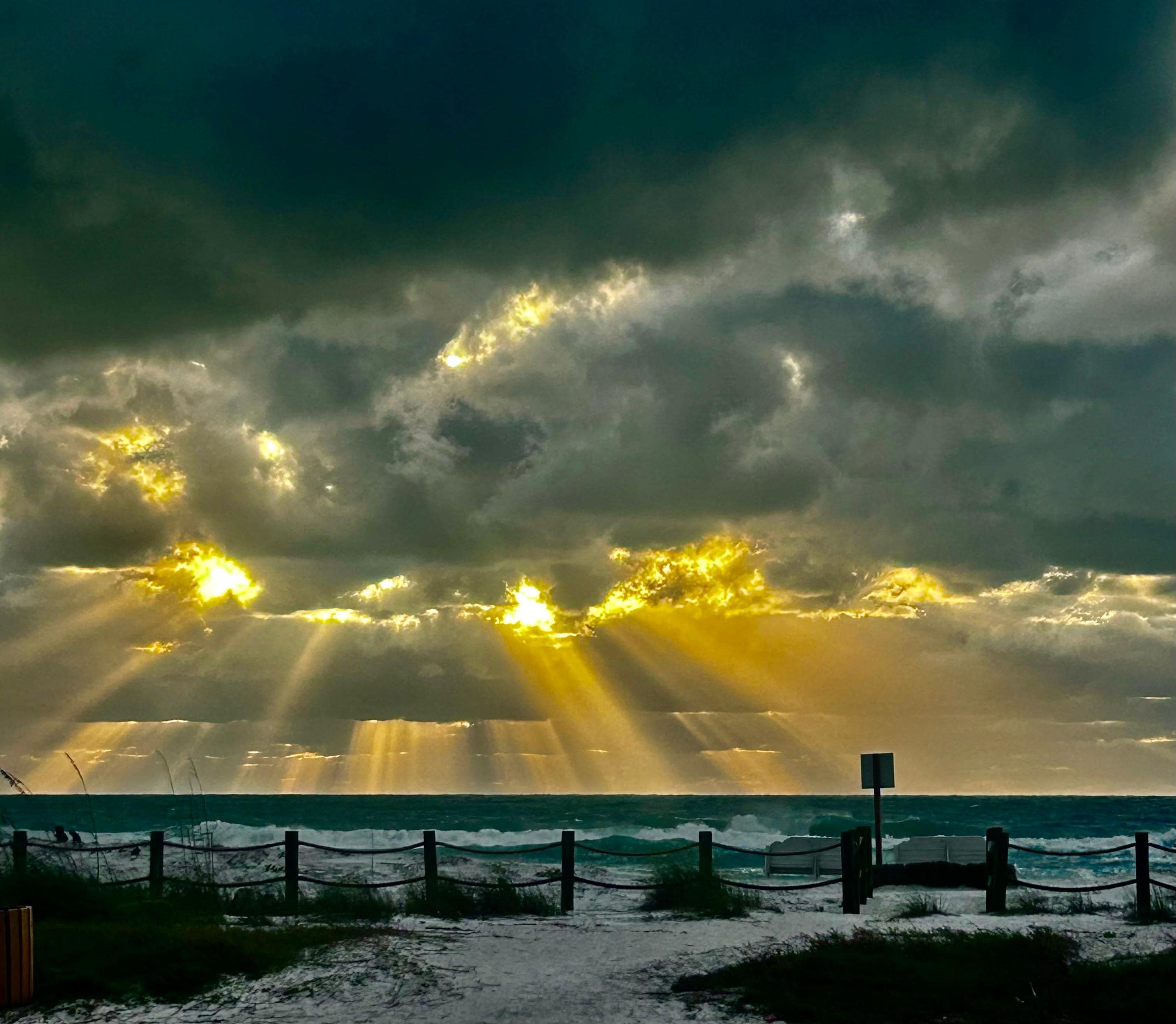 Our favorite sunset during our stay