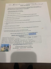 Notice left with Management Co.