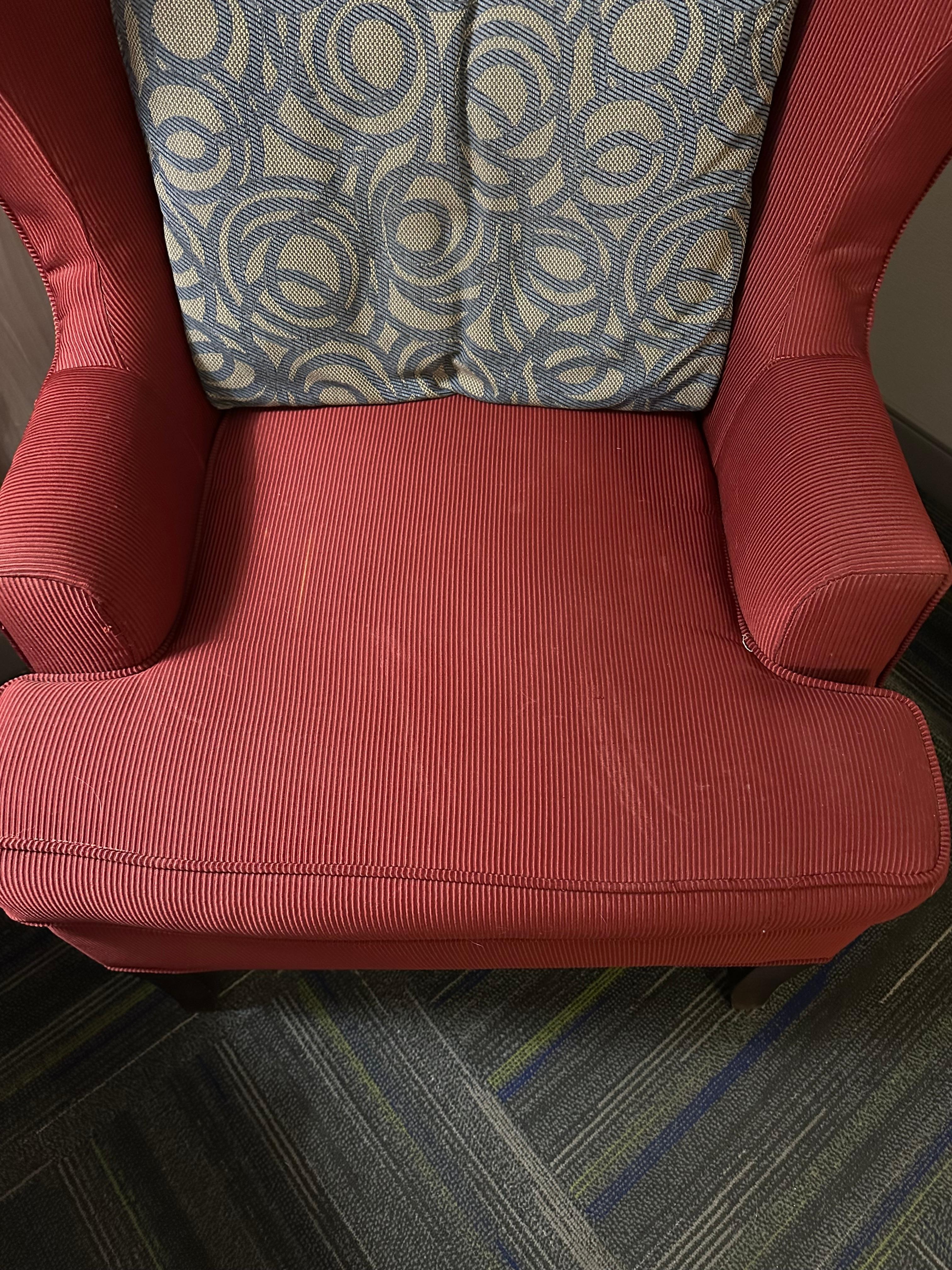 Stained chair, how does house keeping not see this? 