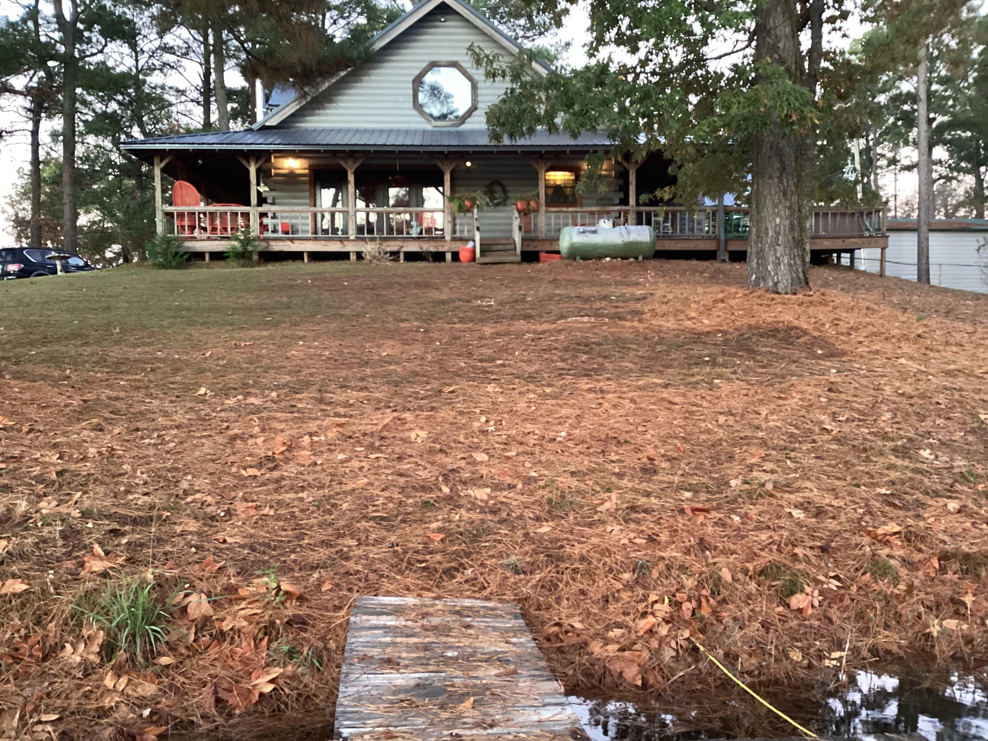 The view from the front of the cabin.