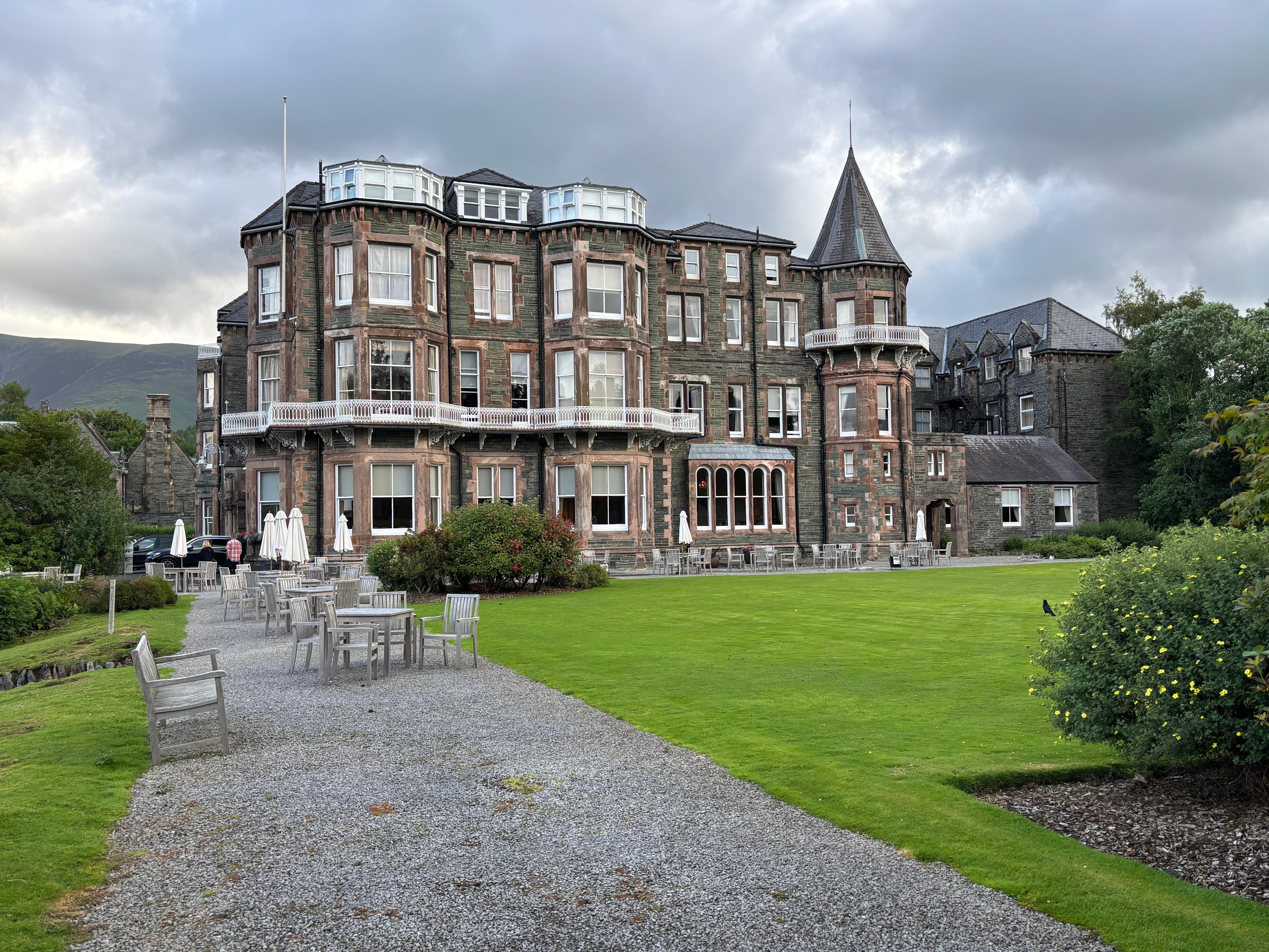 Hotel from garden.