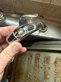 Broken spray handle