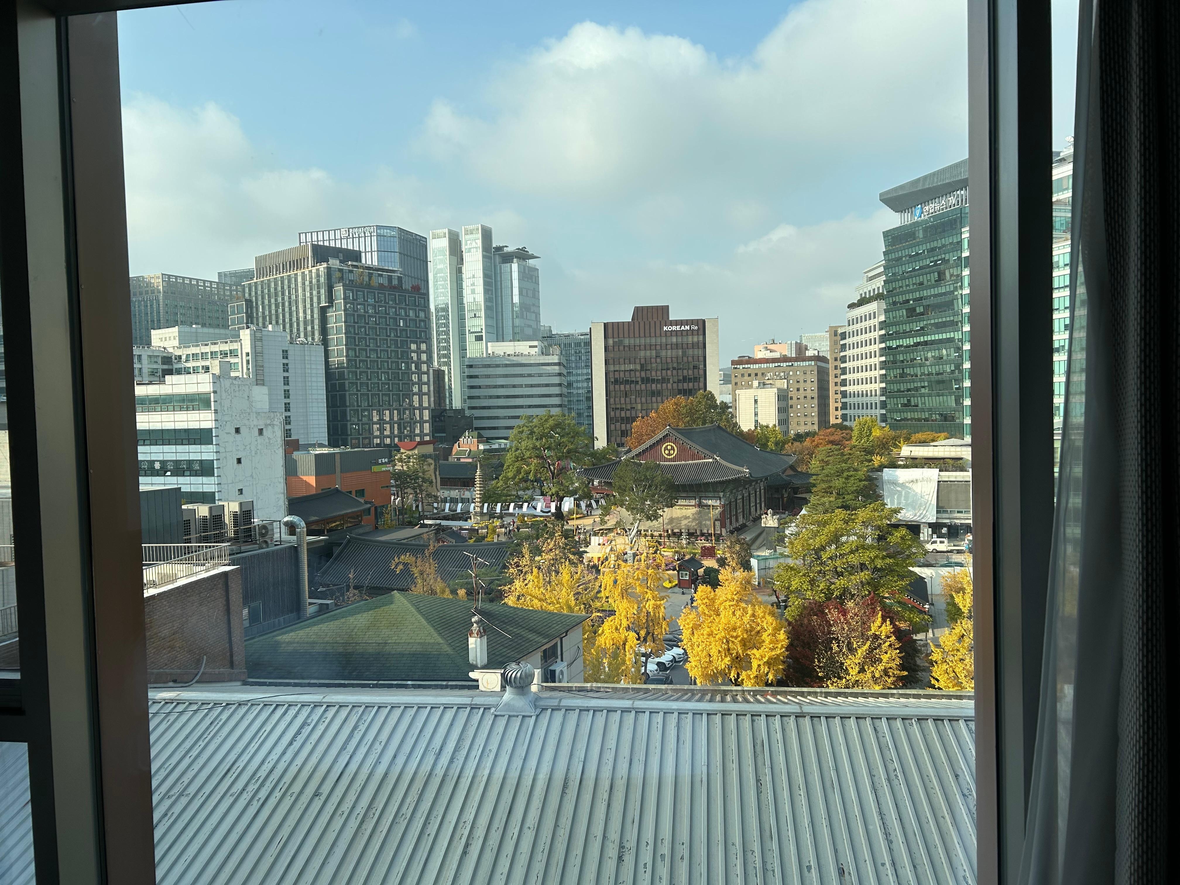 仁寺洞の見える部屋でした