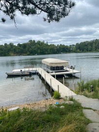 Dock and pontoon