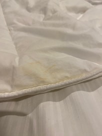 Yellow quilt with no cover