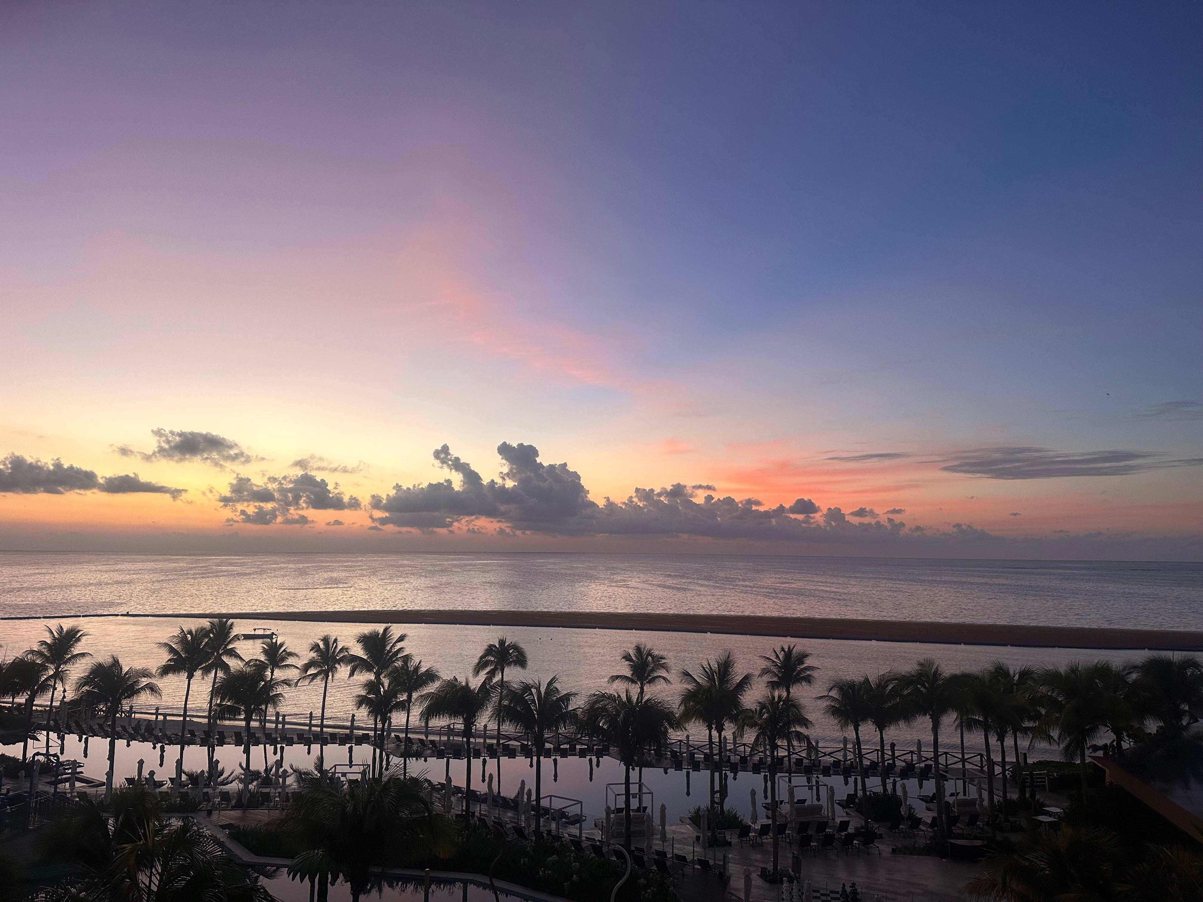 Sunrise from room view