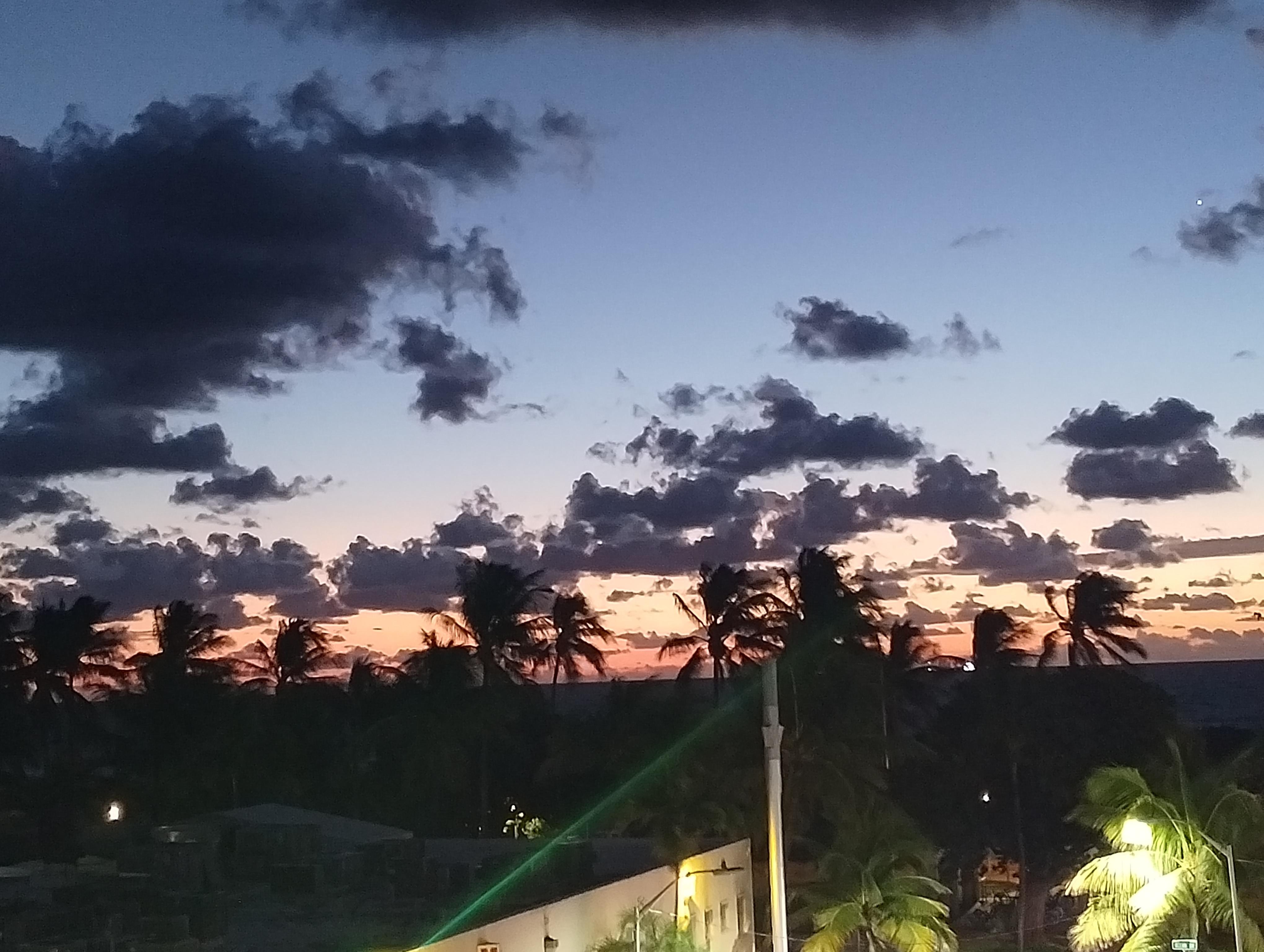 Sunset view from the balcony 