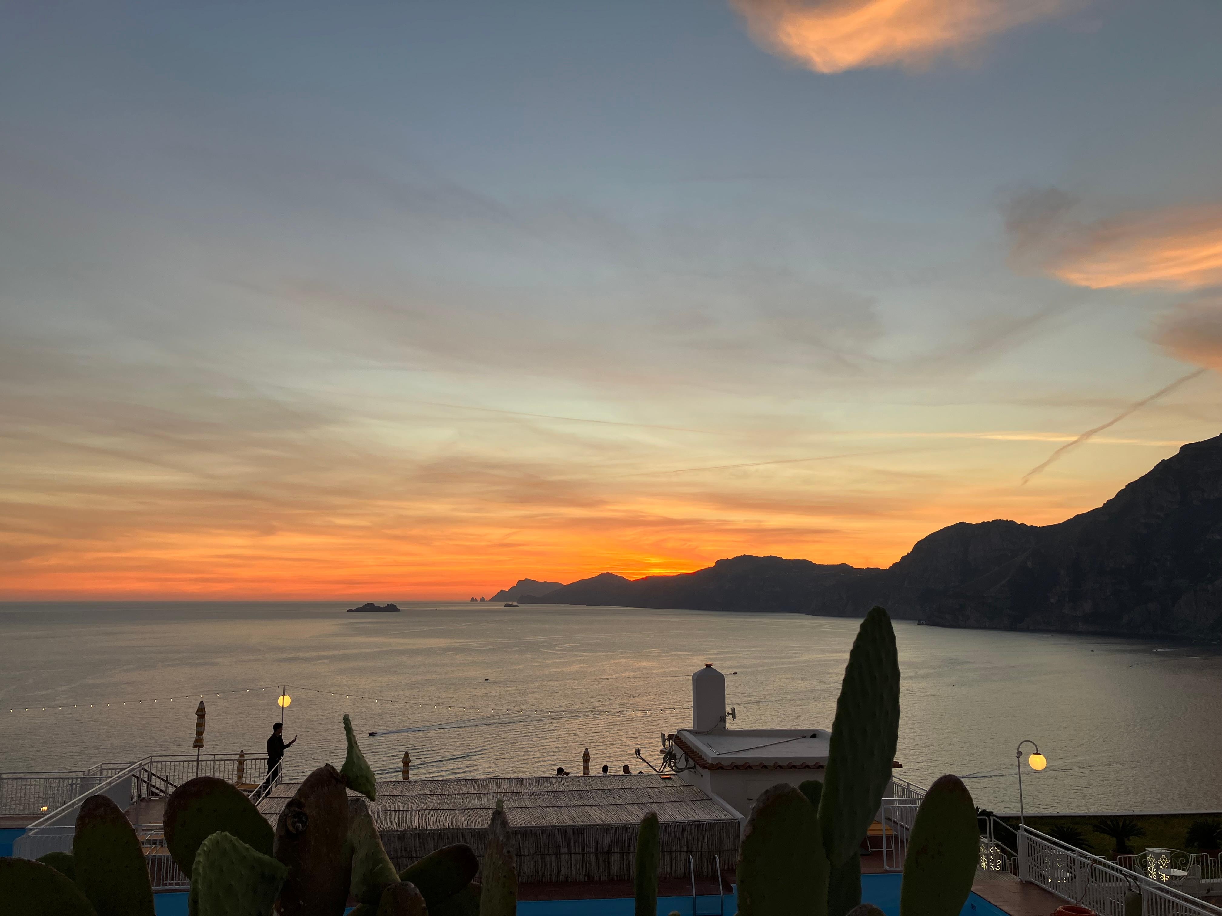 Sunset from the roof deck! It was splendid!