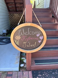 A warm welcome when we arrived!