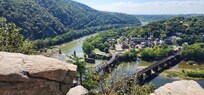 A view of Harpers Ferry from the Maryland Heights Trail