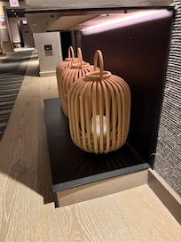 Lamps along hallways