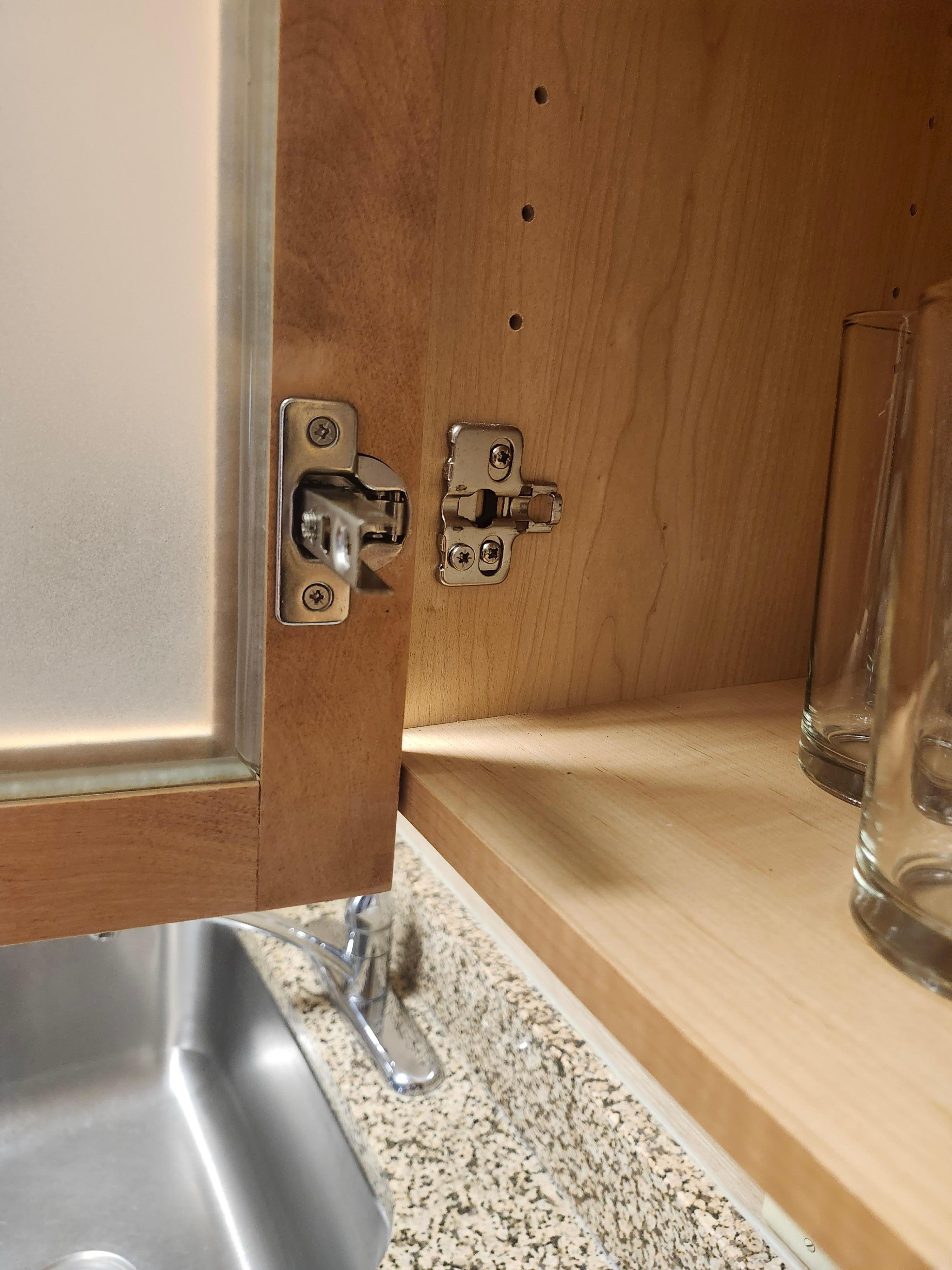 Cupboard in kitchen was broken