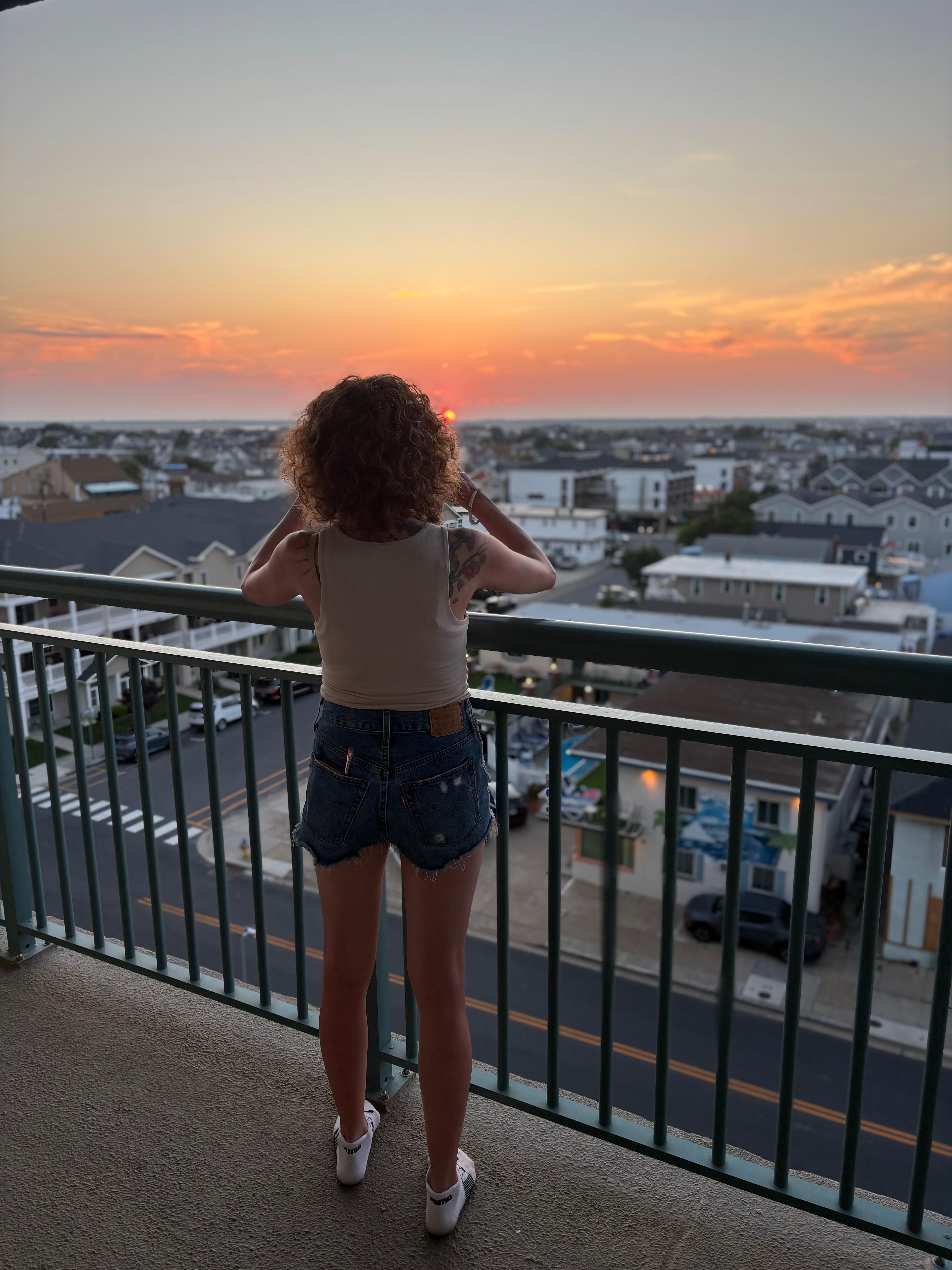 Back balcony. You even get a sunset 