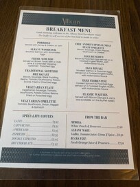 Breakfast menu!