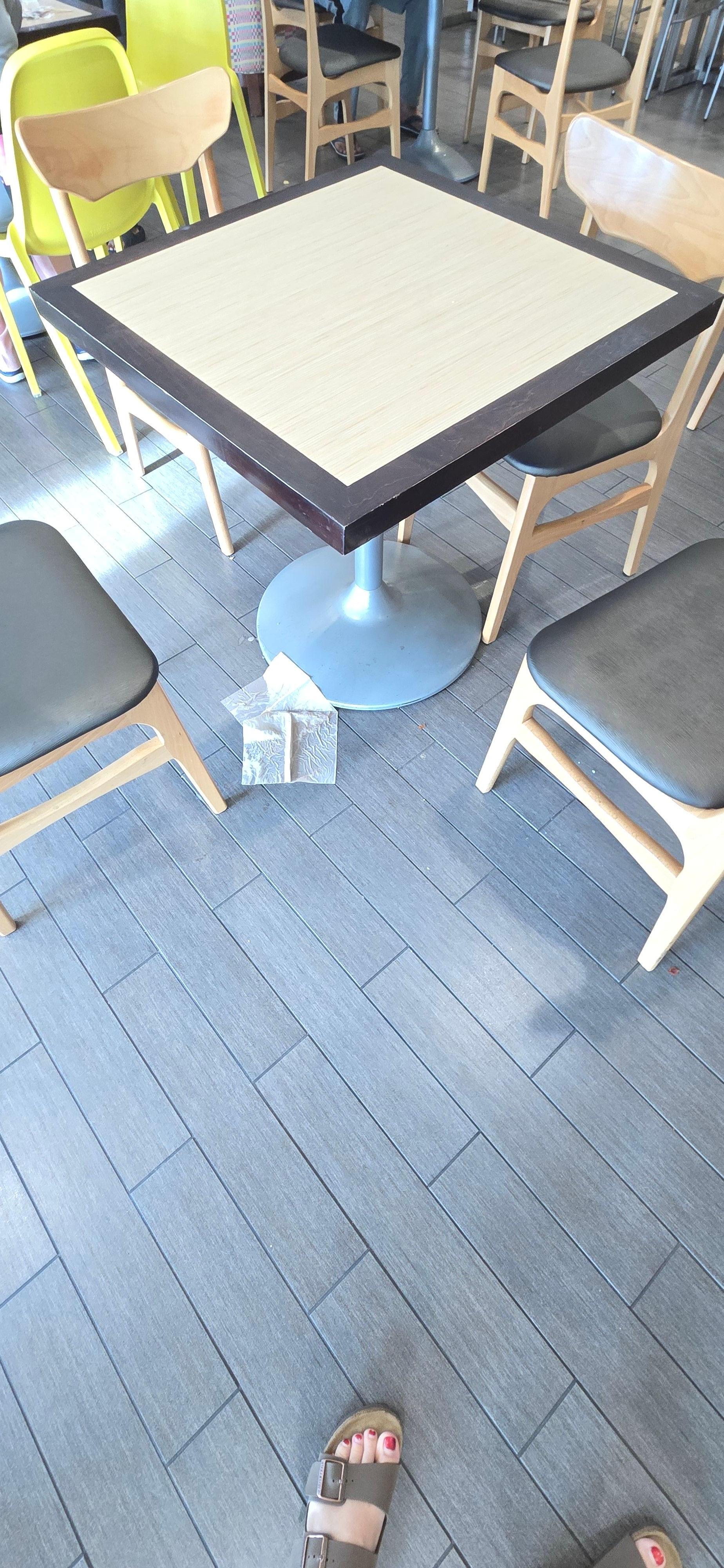 Spills not cleaned up