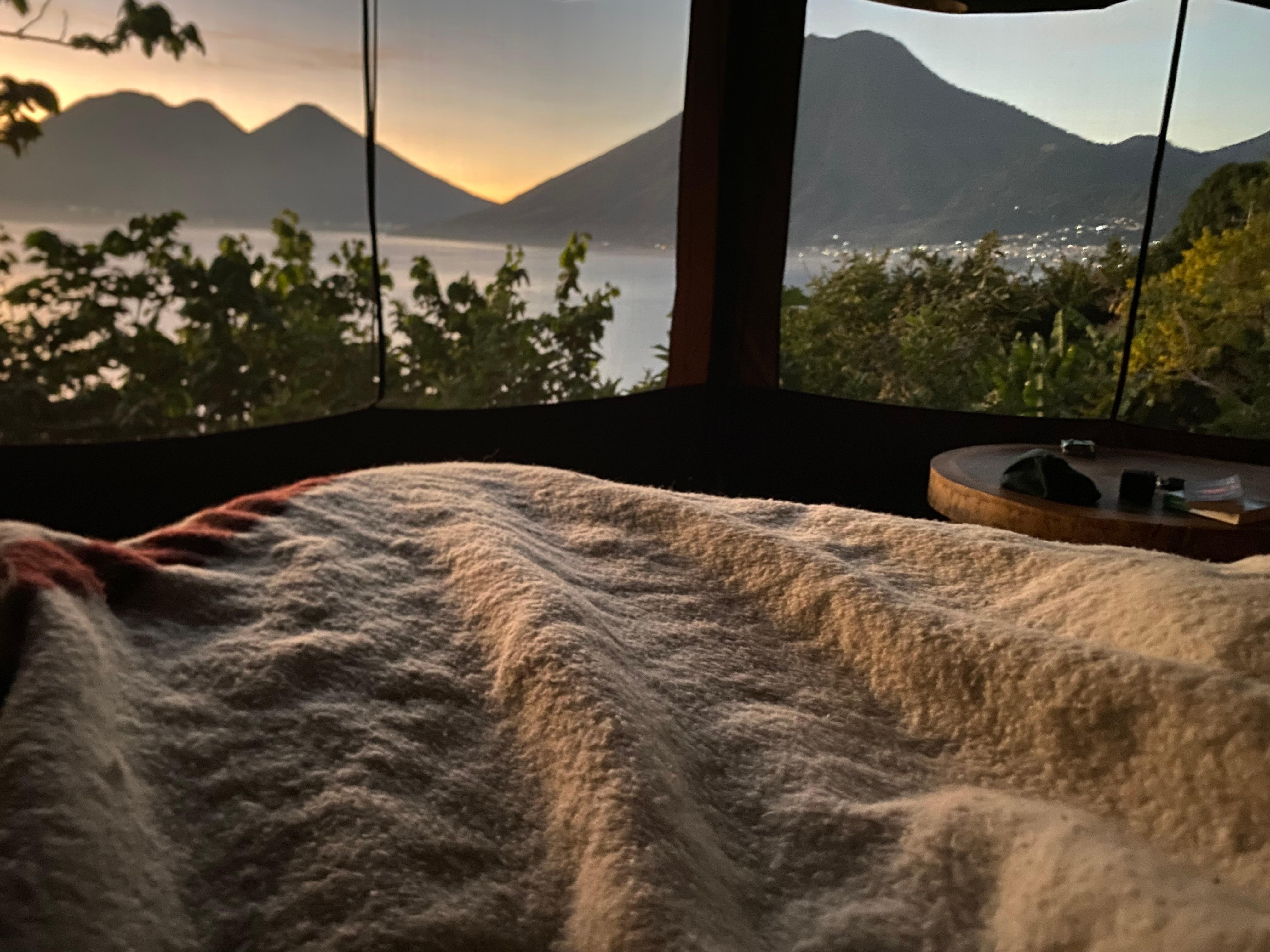 Vue tous les matins du lit.