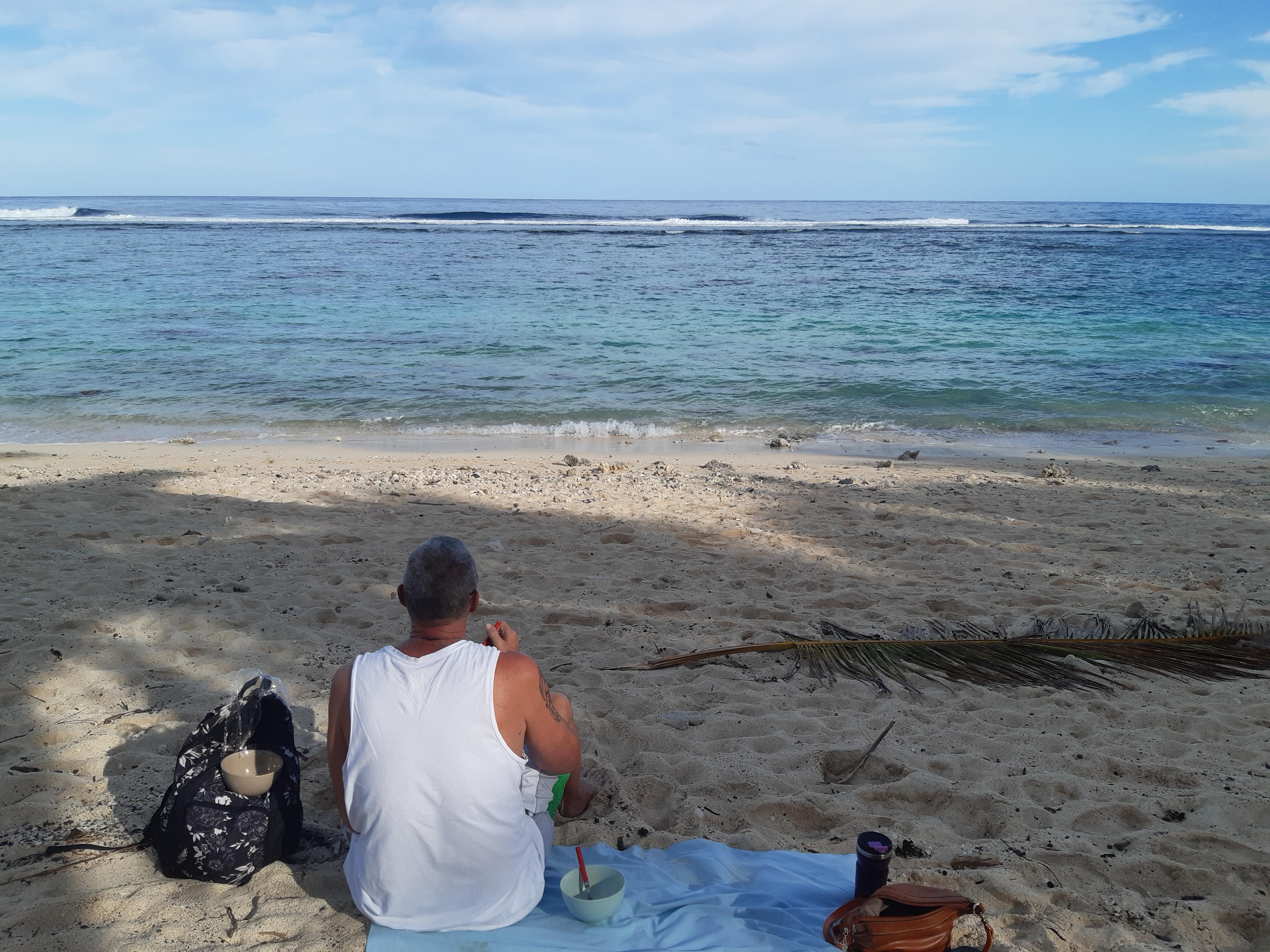 The nearby beach near the edgewater resort 