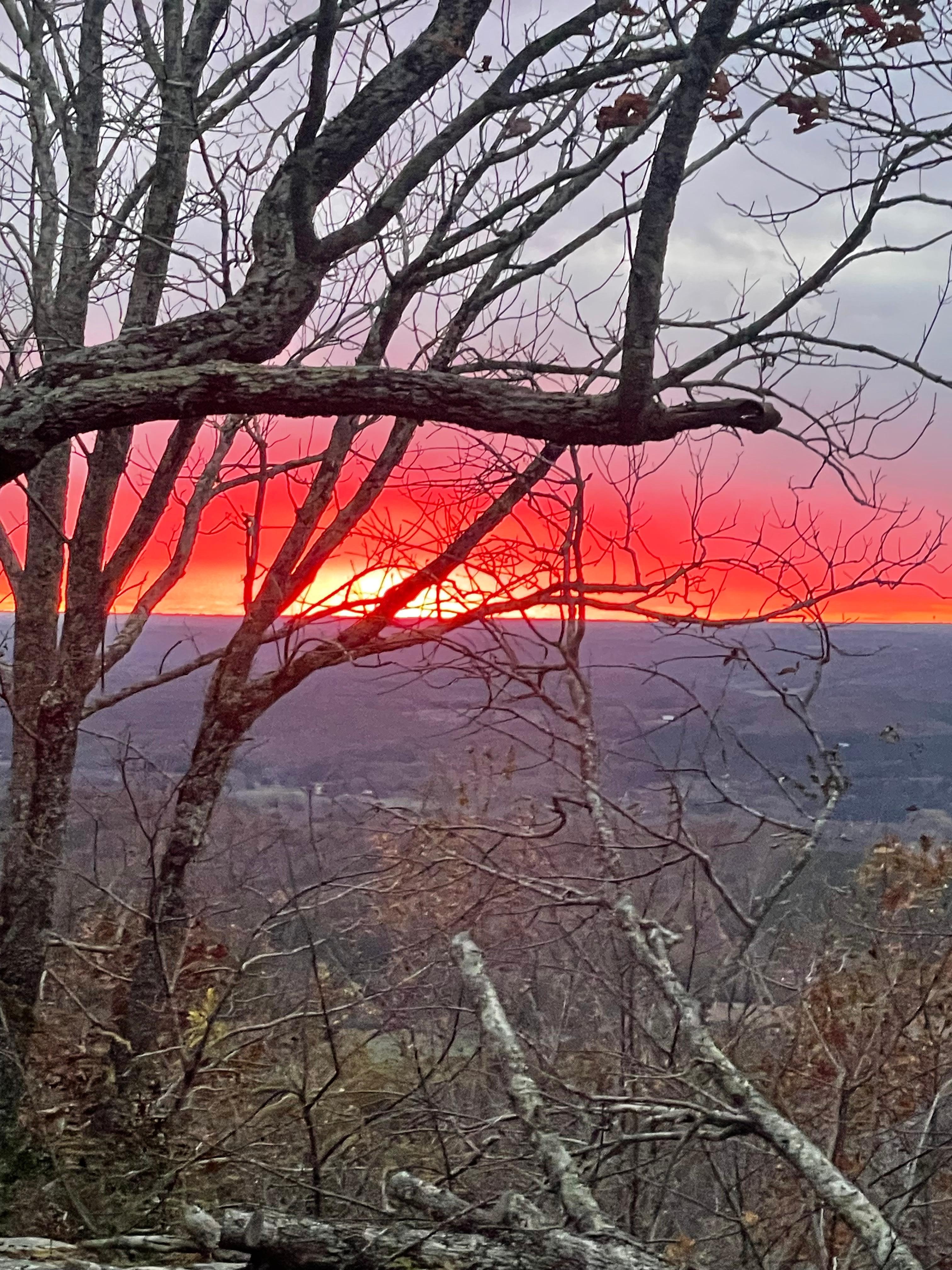 Sunset from the hot tub