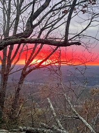 Sunset from the hot tub