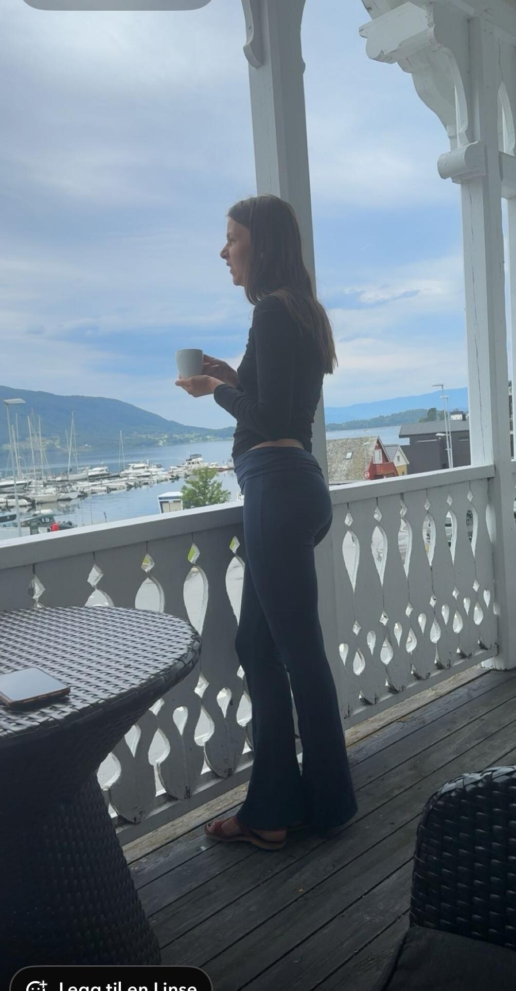 Morgen kaffe med fin utsikt 