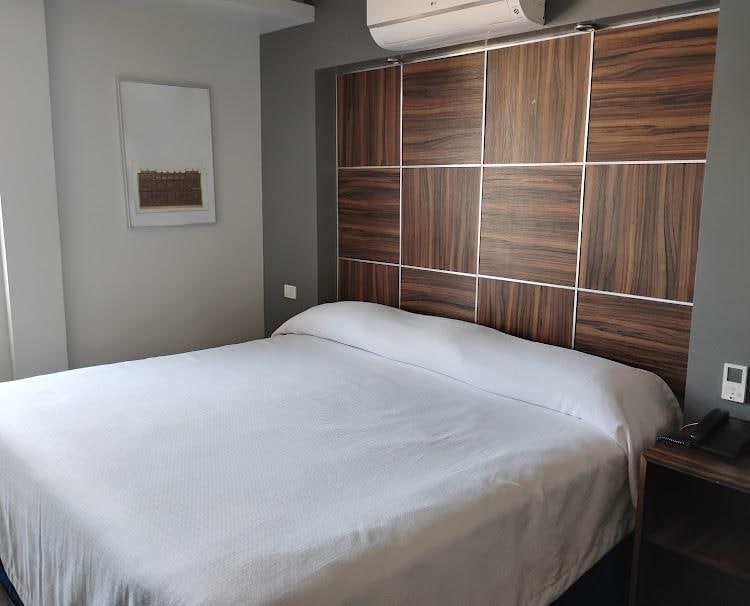 Budget style accommodation bedroom