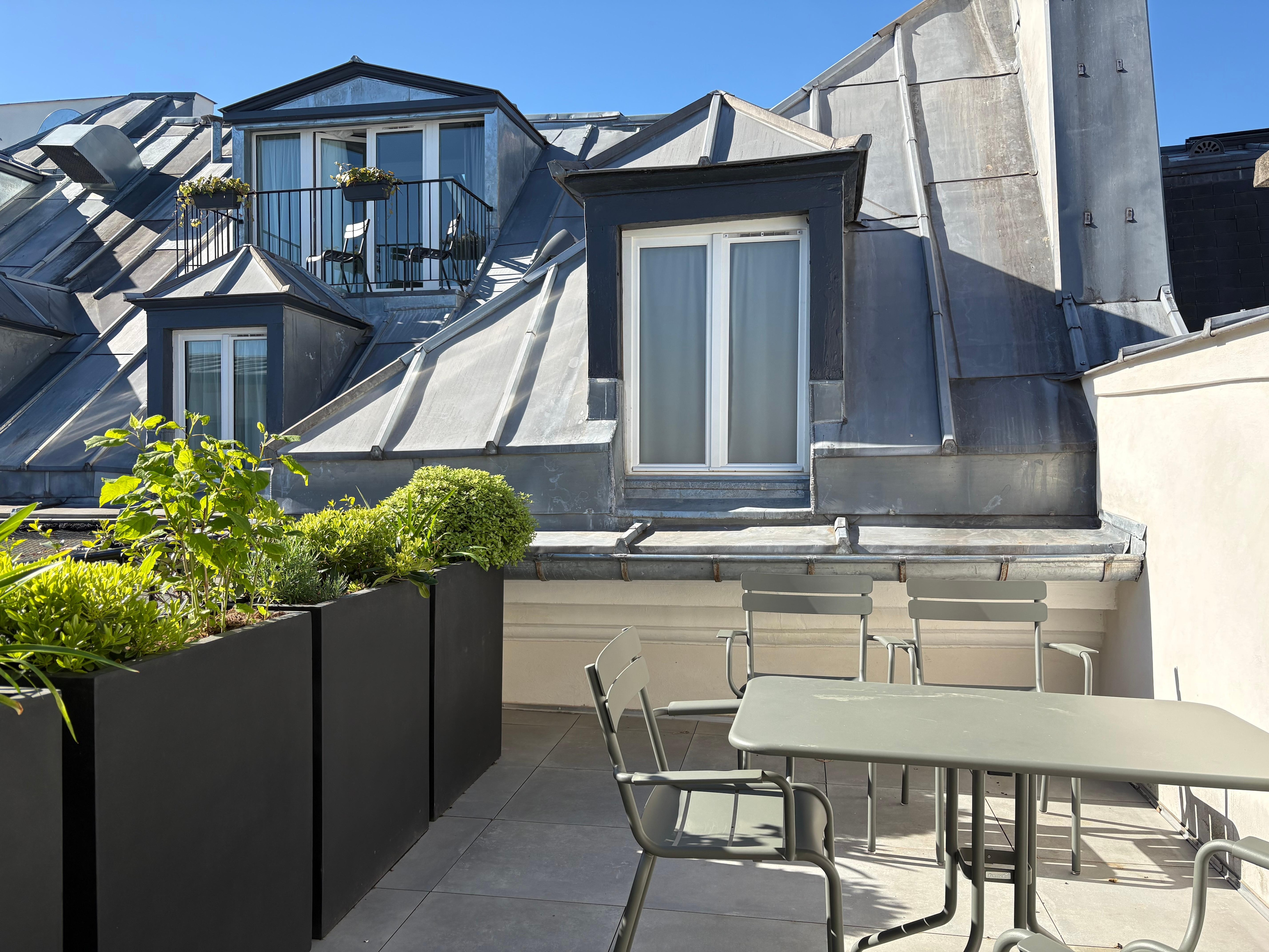 The 614 suite’s own terrace