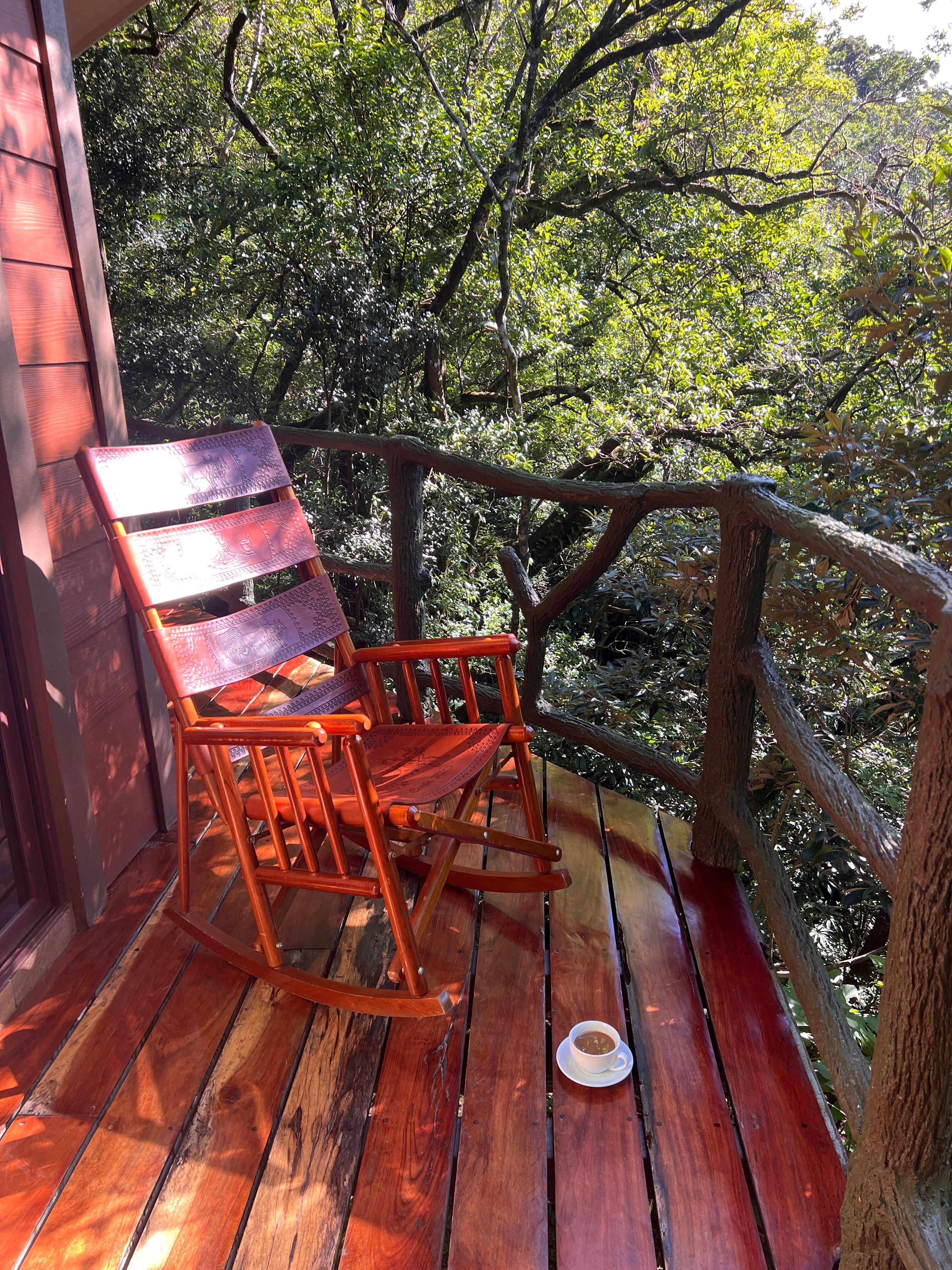Morning coffee on the balcony