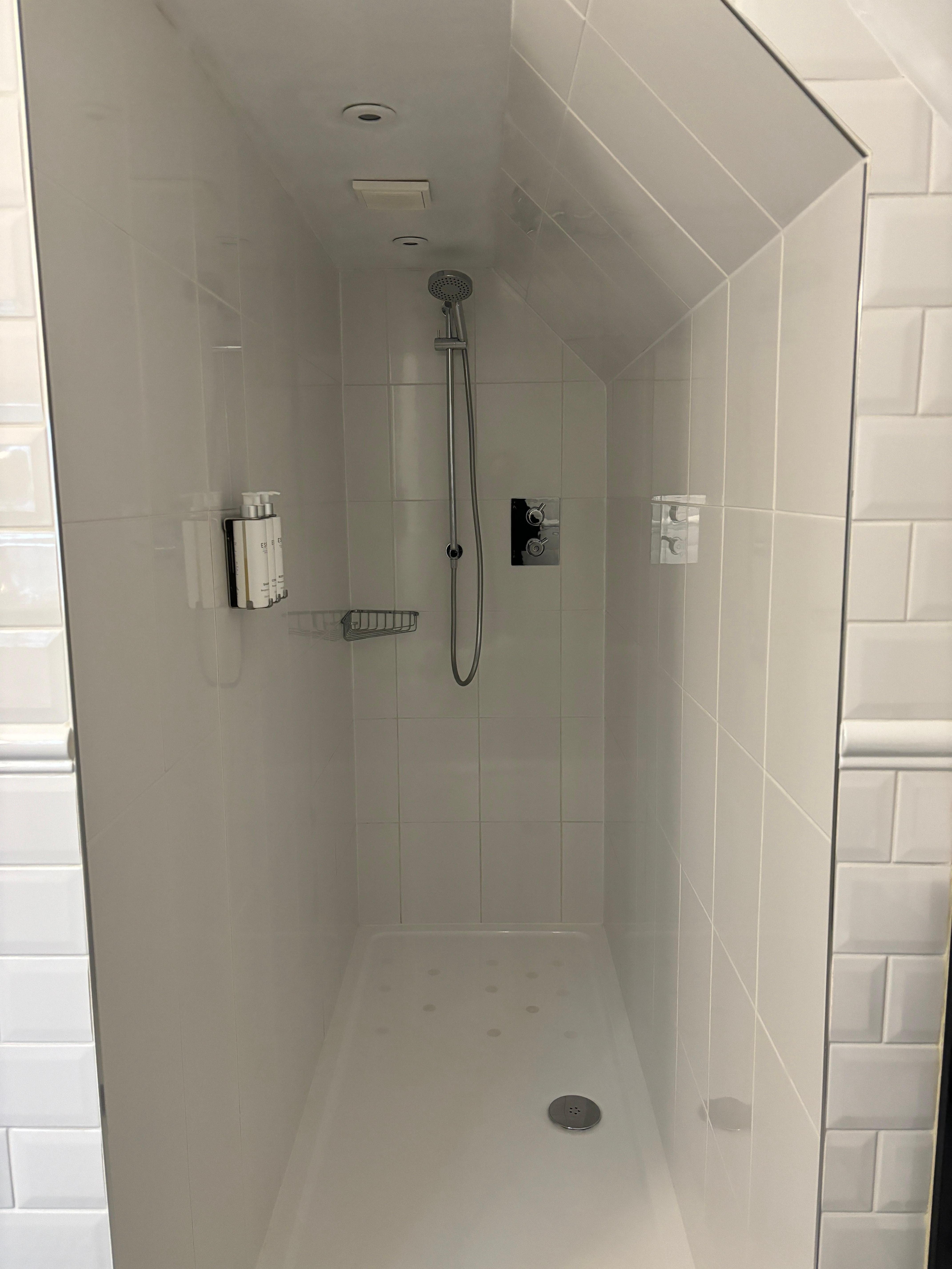 Tiled shower 