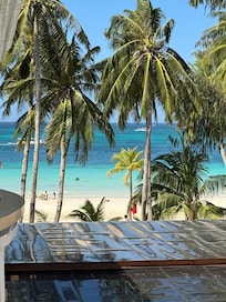 View from our hotel balcony