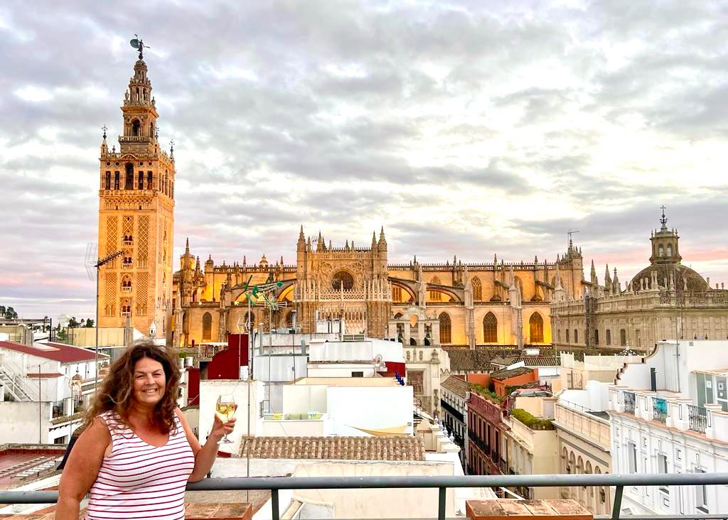 The roof terrace 