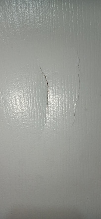 Damages on bathroom door