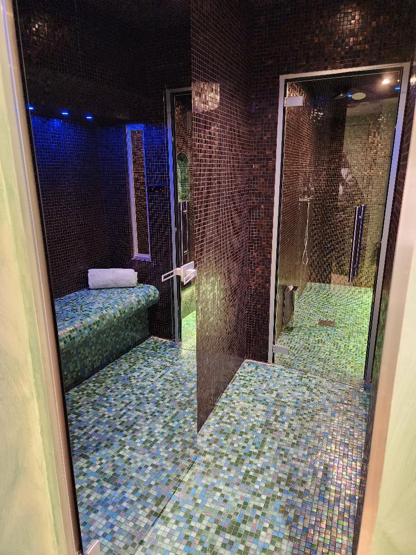 Clean & Modern Steam Room