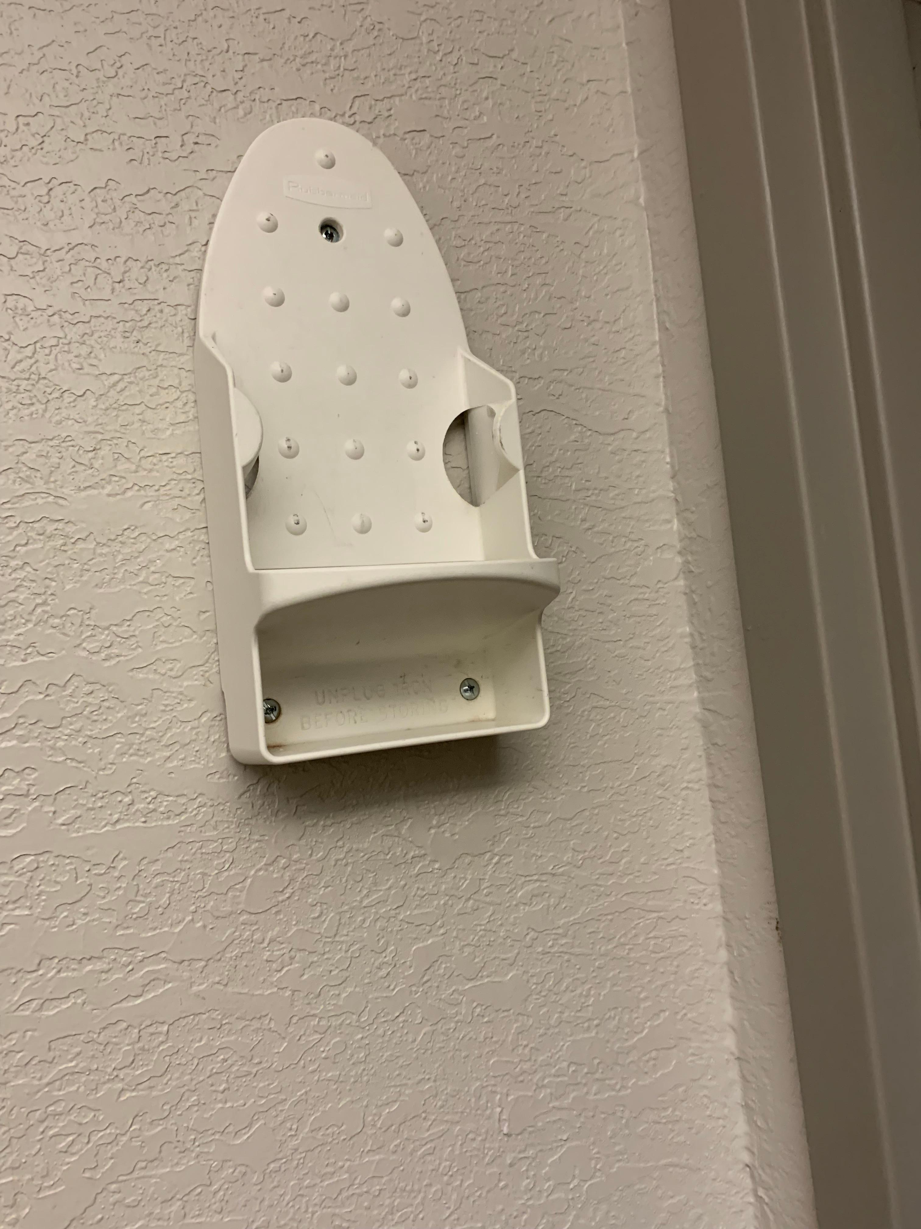 No iron or ironing board. No notification that it was not in the room