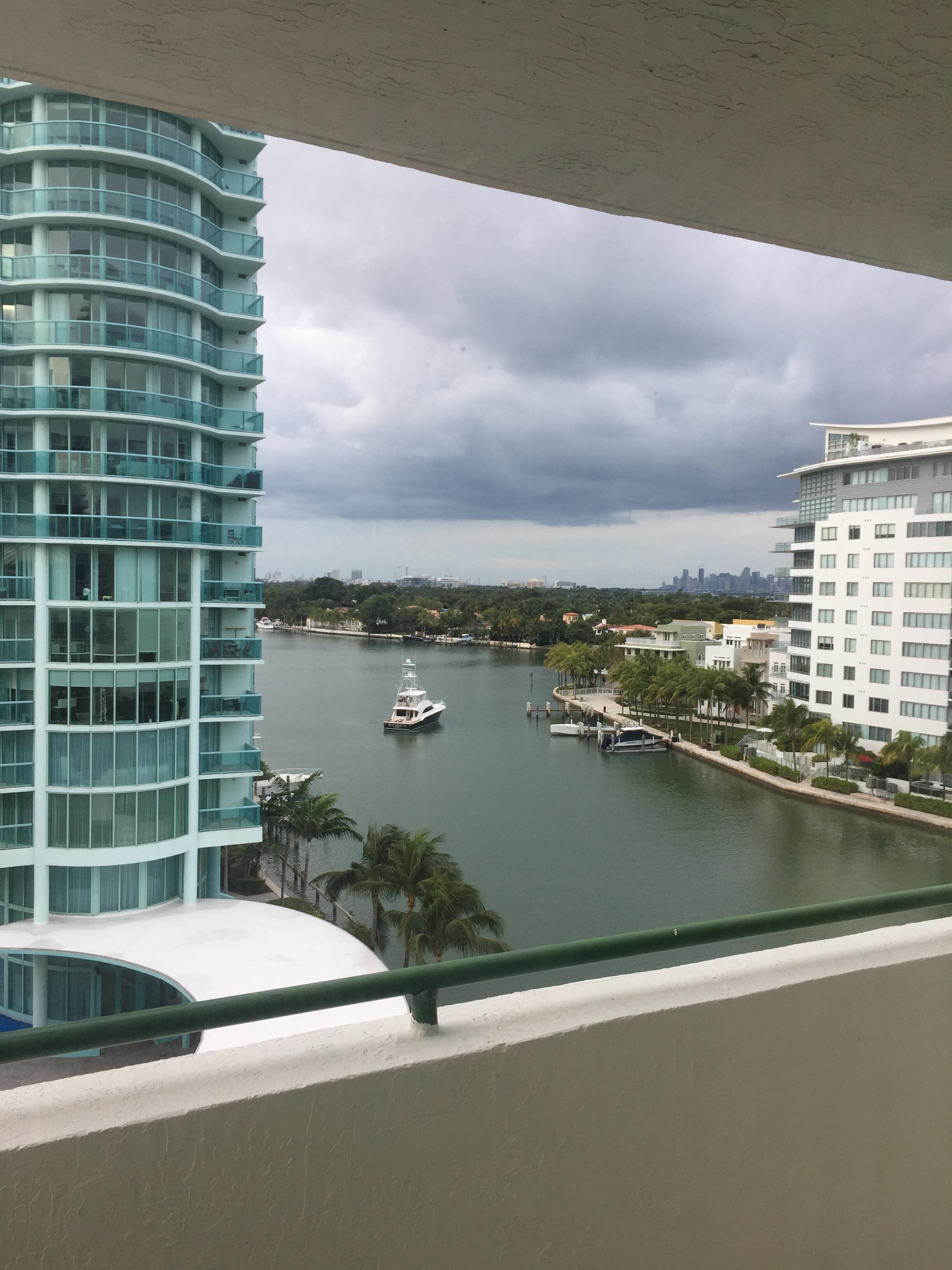 View from side balcony