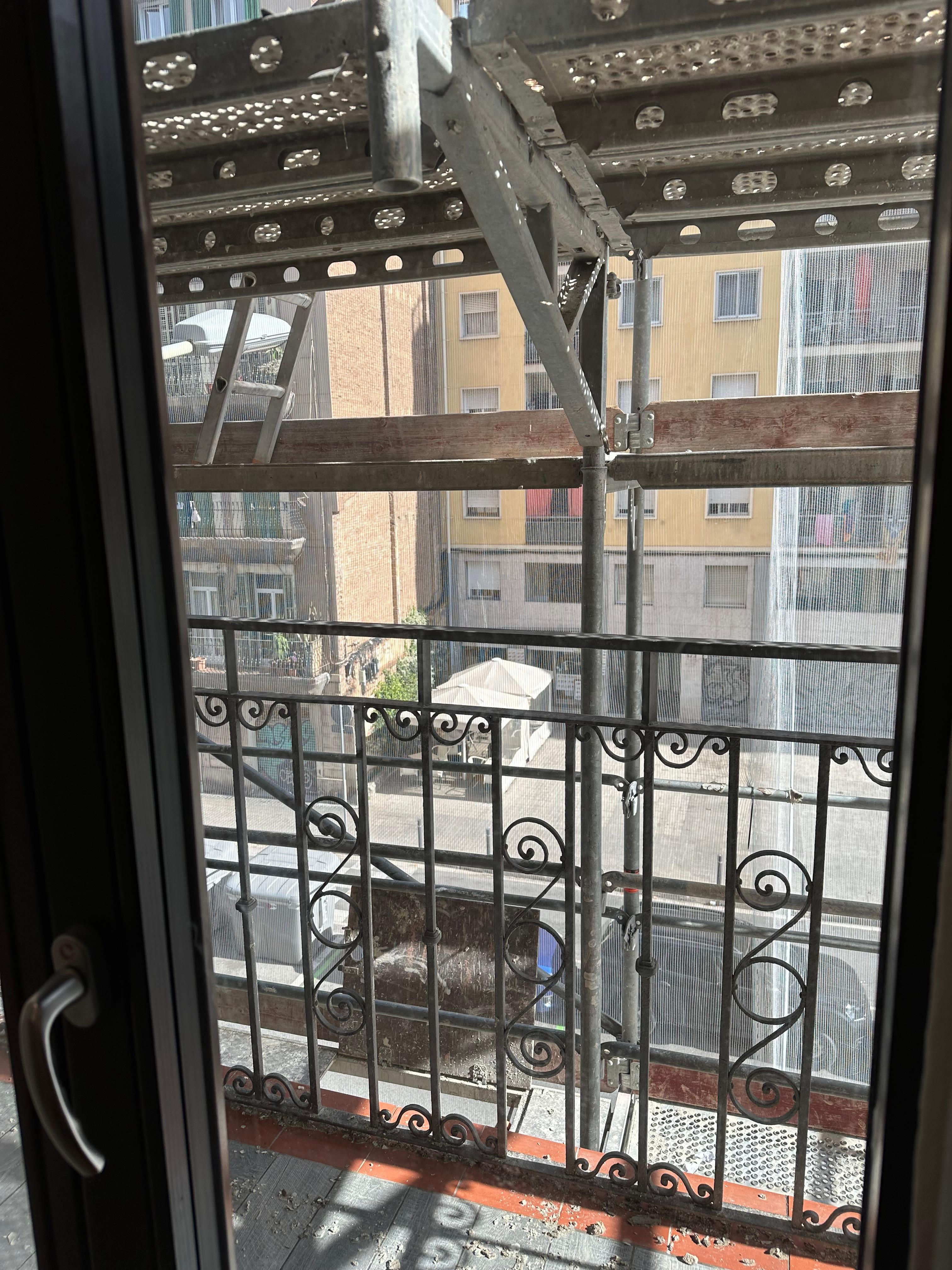 Fenster und Ausblick am ersten Tag