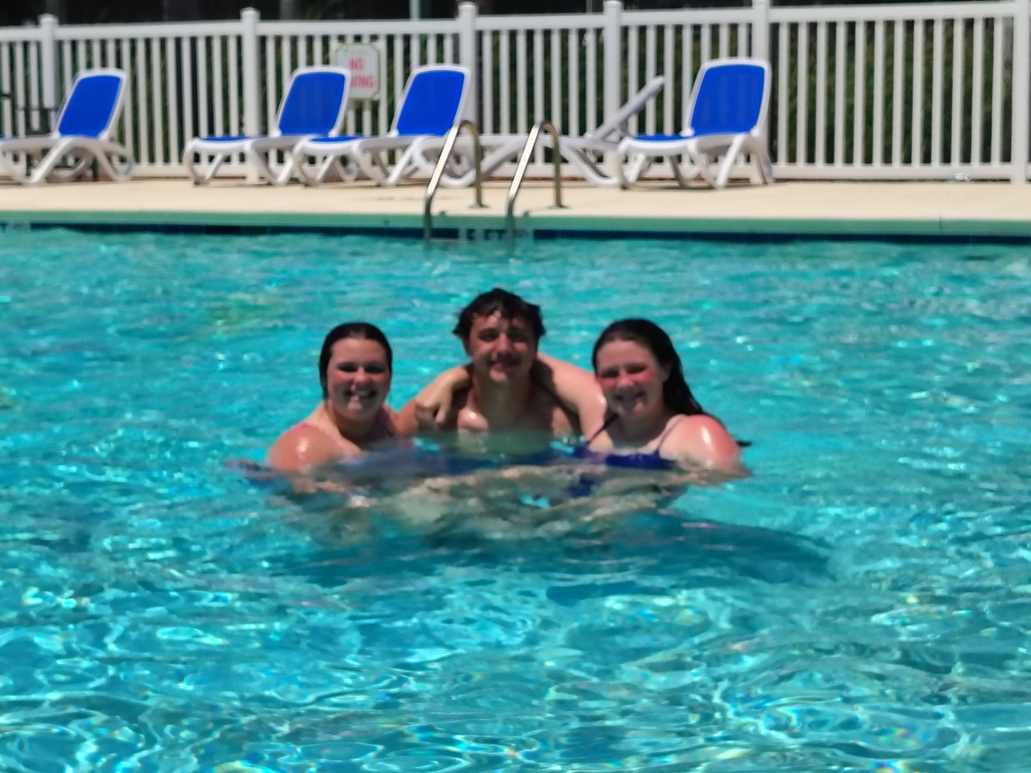 We had the pool almost to ourselves. 