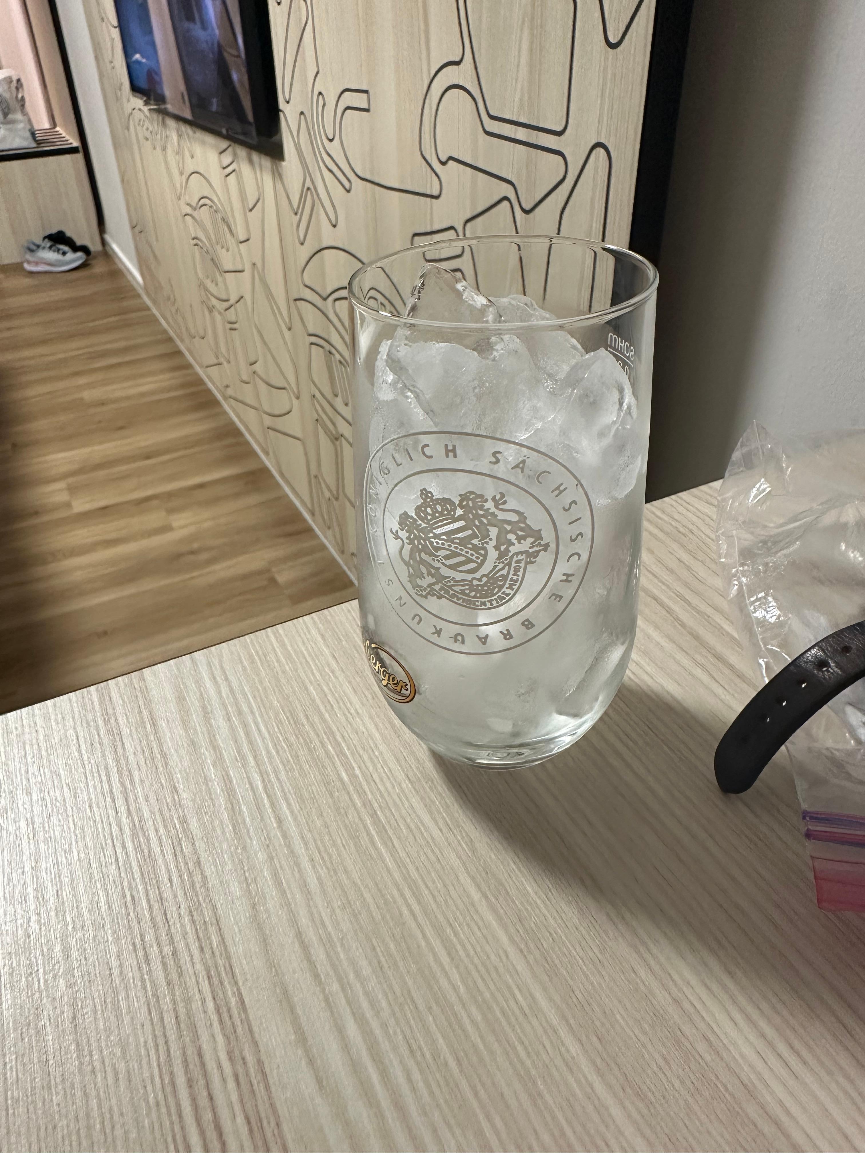 Broken glass and old coaster