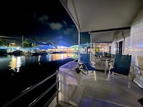 Chill evening on the deck of the House Boat.