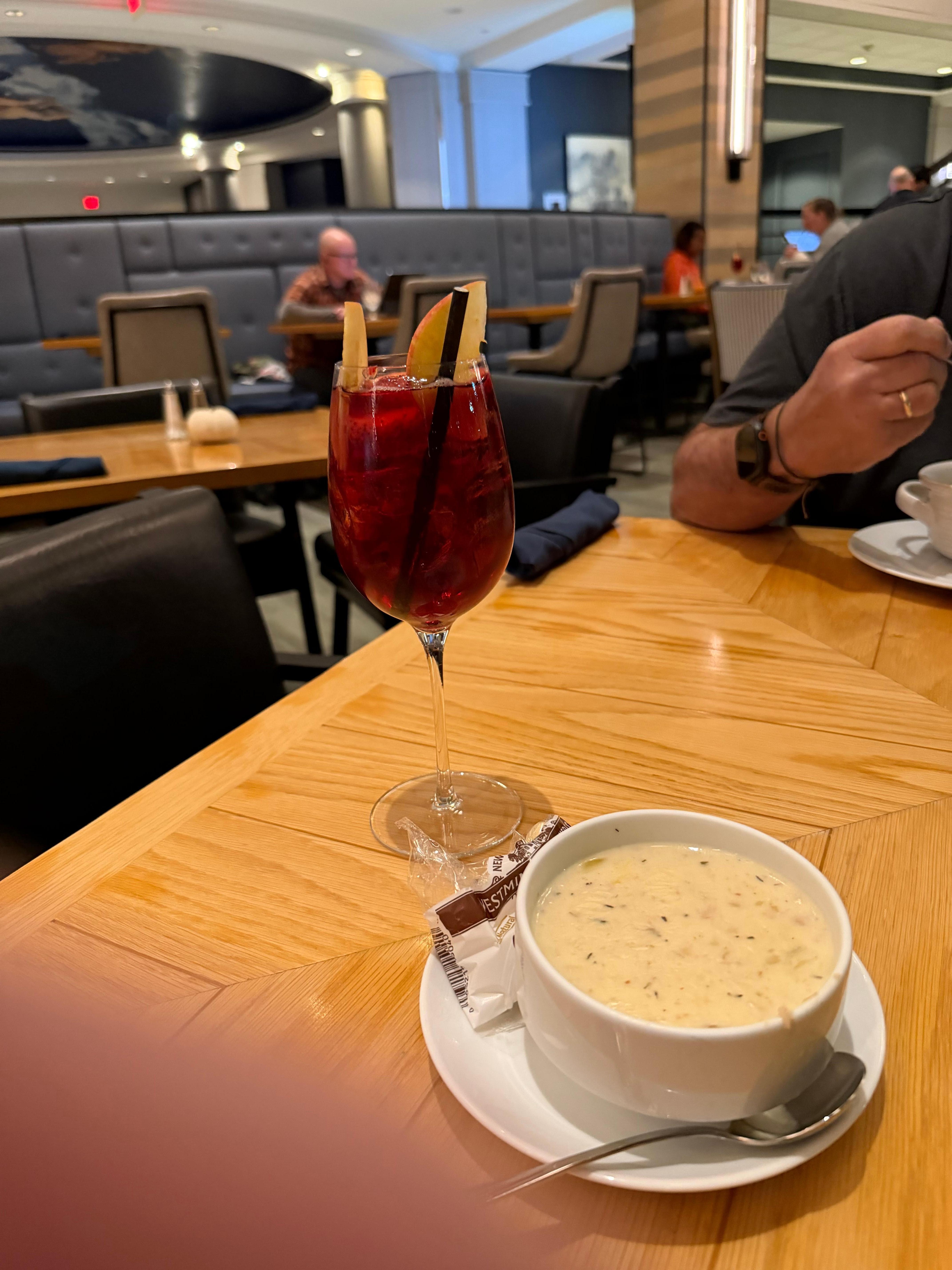 Delicious clam chowder 