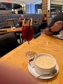 Delicious clam chowder