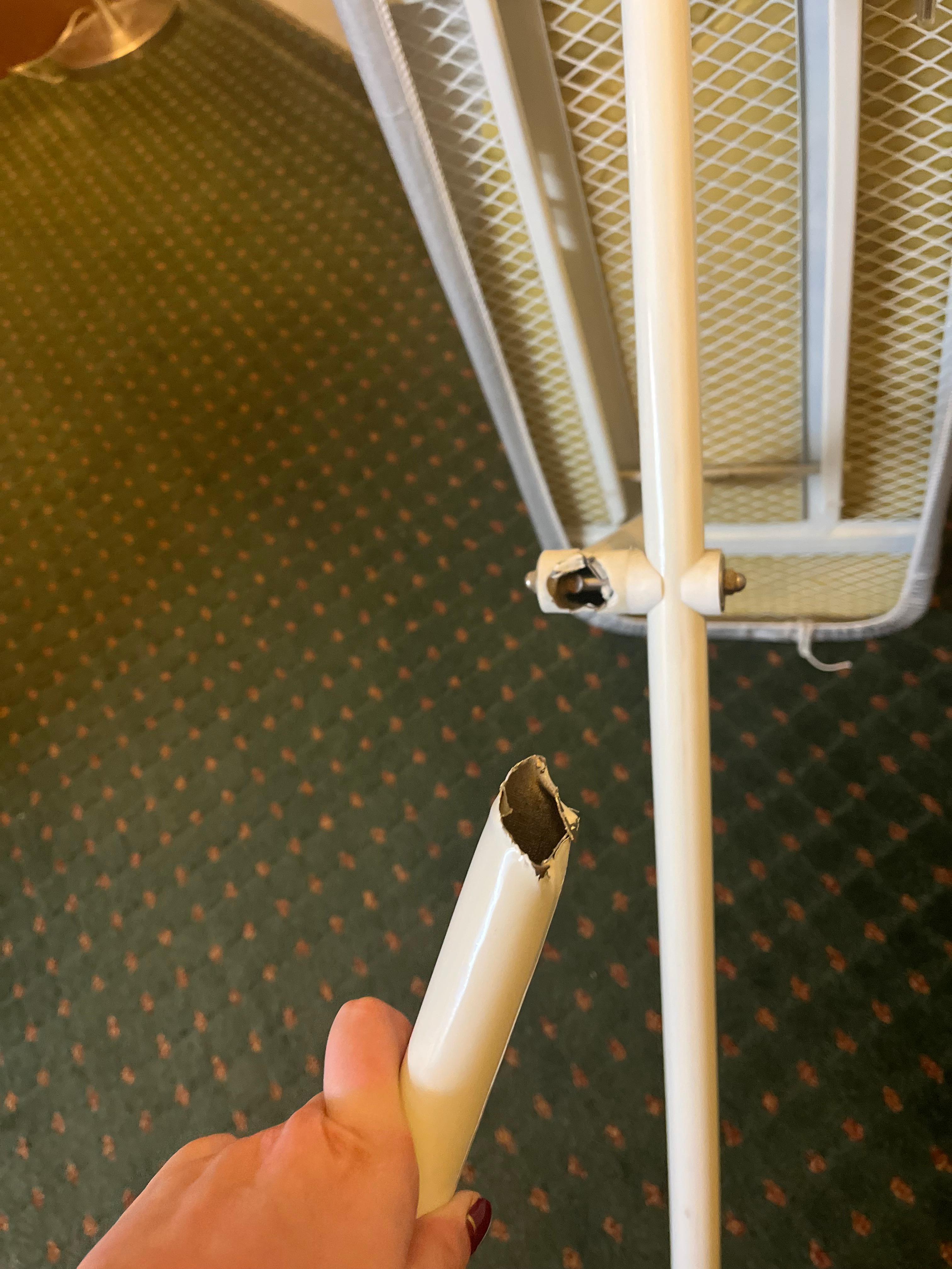 Ironing board leg broken 
