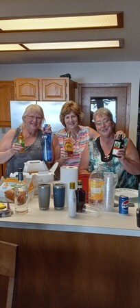 The girls unwinding LOL