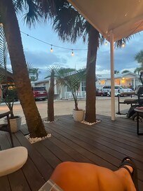 Front porch is super cute