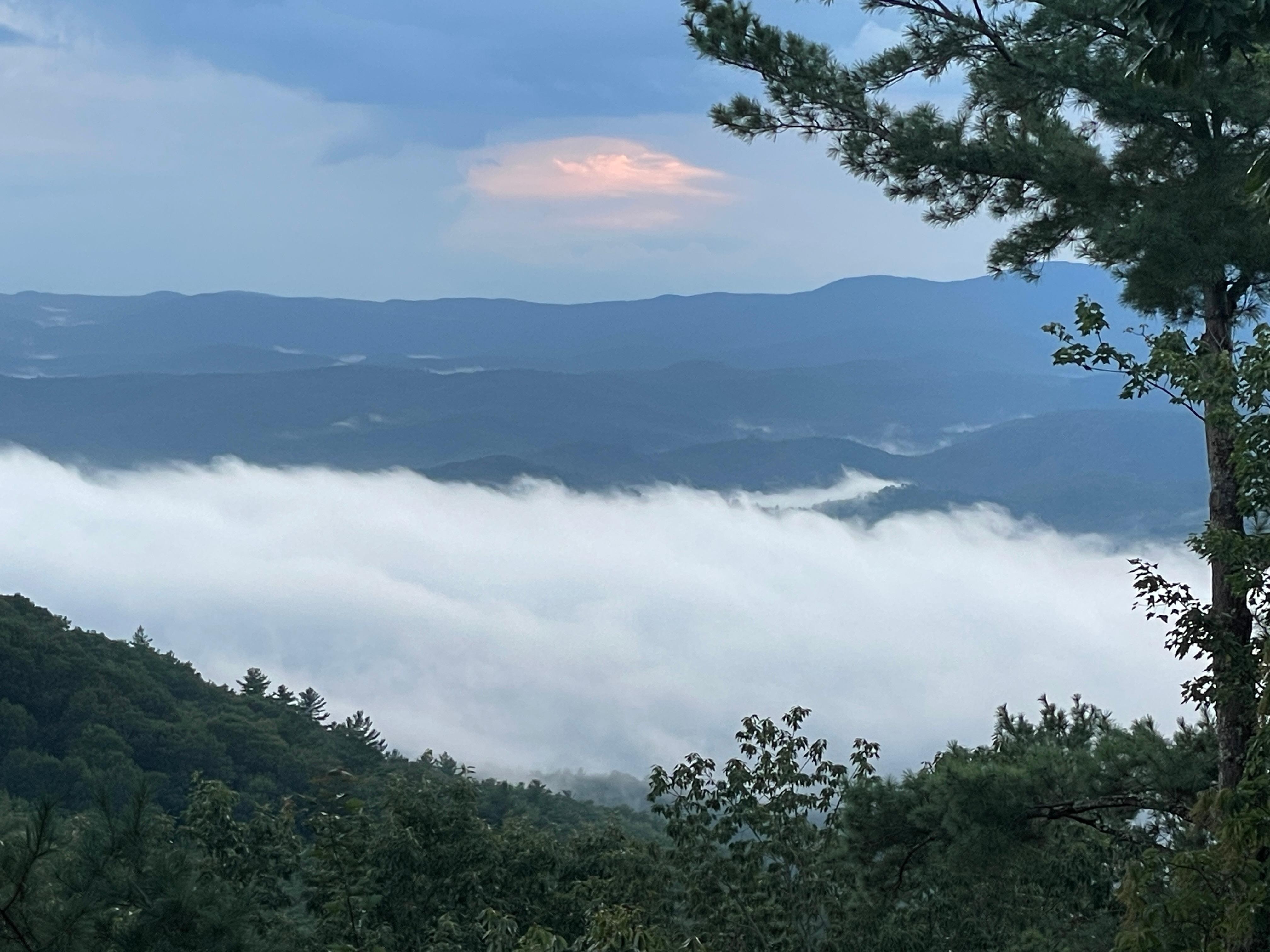 Looking from above the clouds
