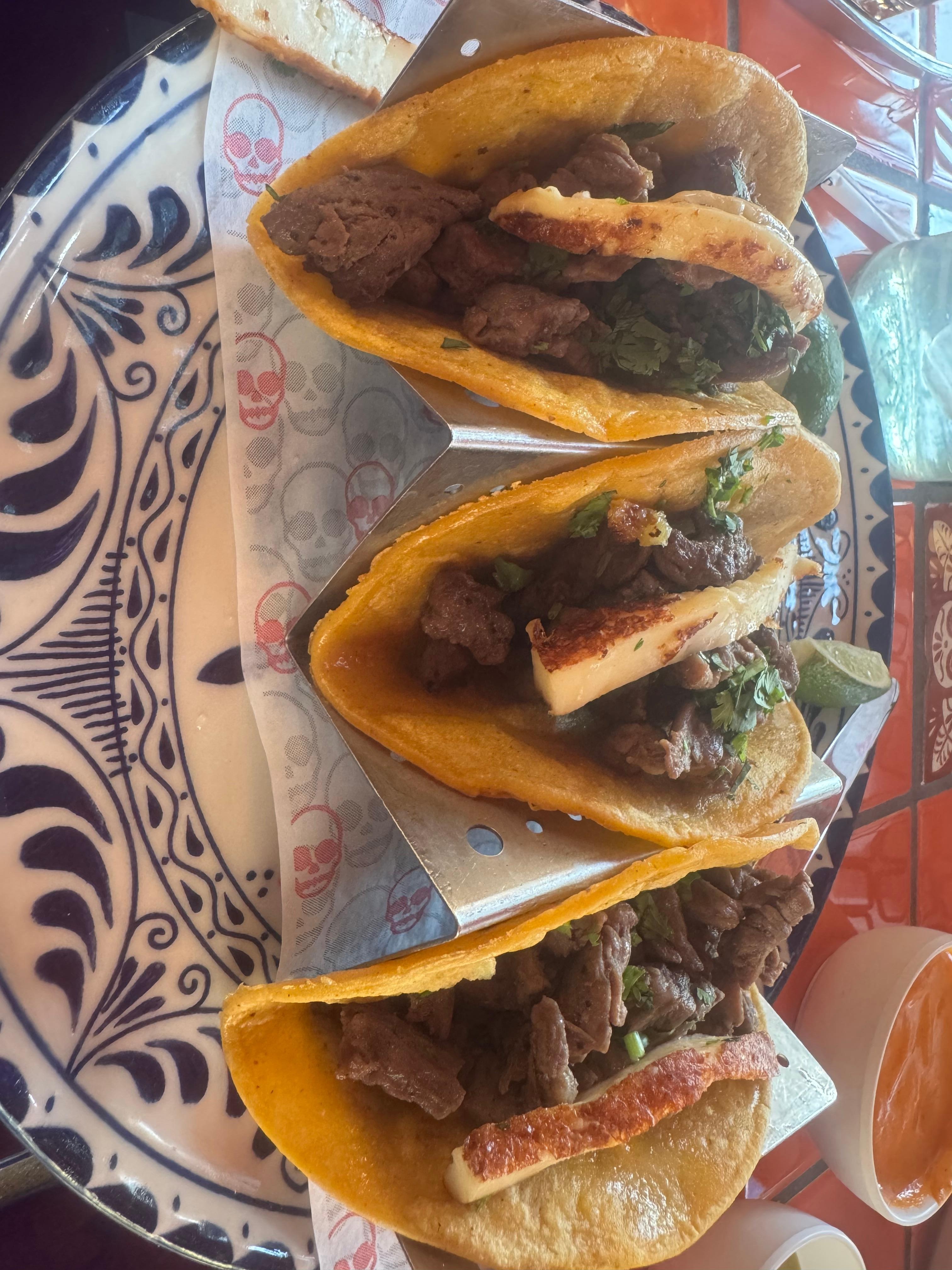 Tacos ar Lucia, eat on the patio! 