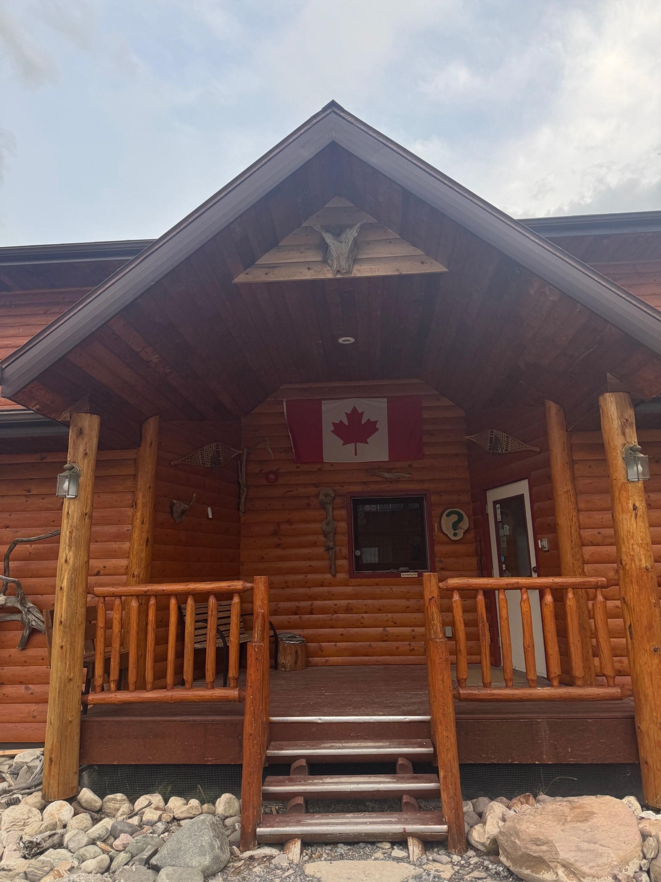 Front of the lodge
