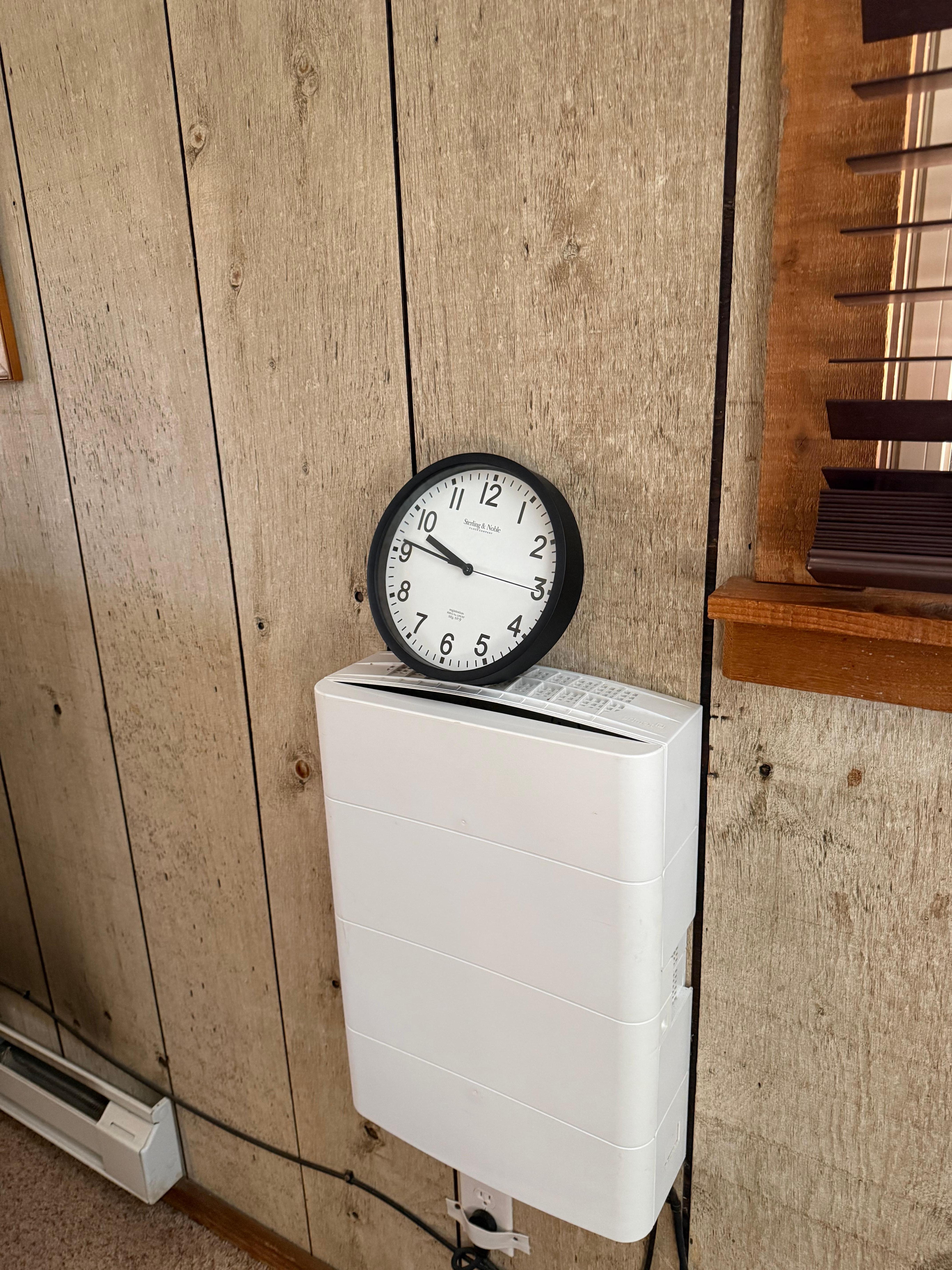 Clock not attached to anything